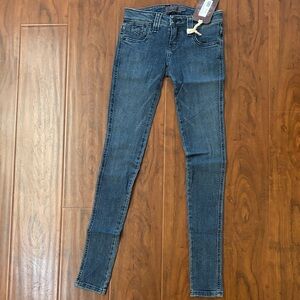 Frankie B. Dark Blue Skinny Jeans